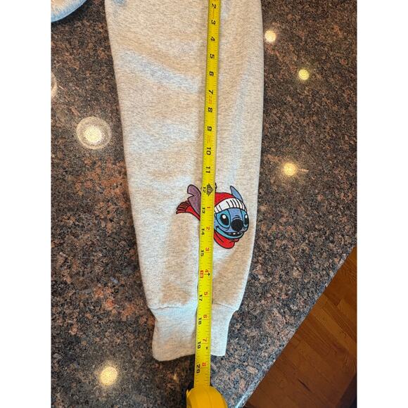 Disney Christmas STITCH Gray Full Zip Hoodie Size S - Picture 3 of 11